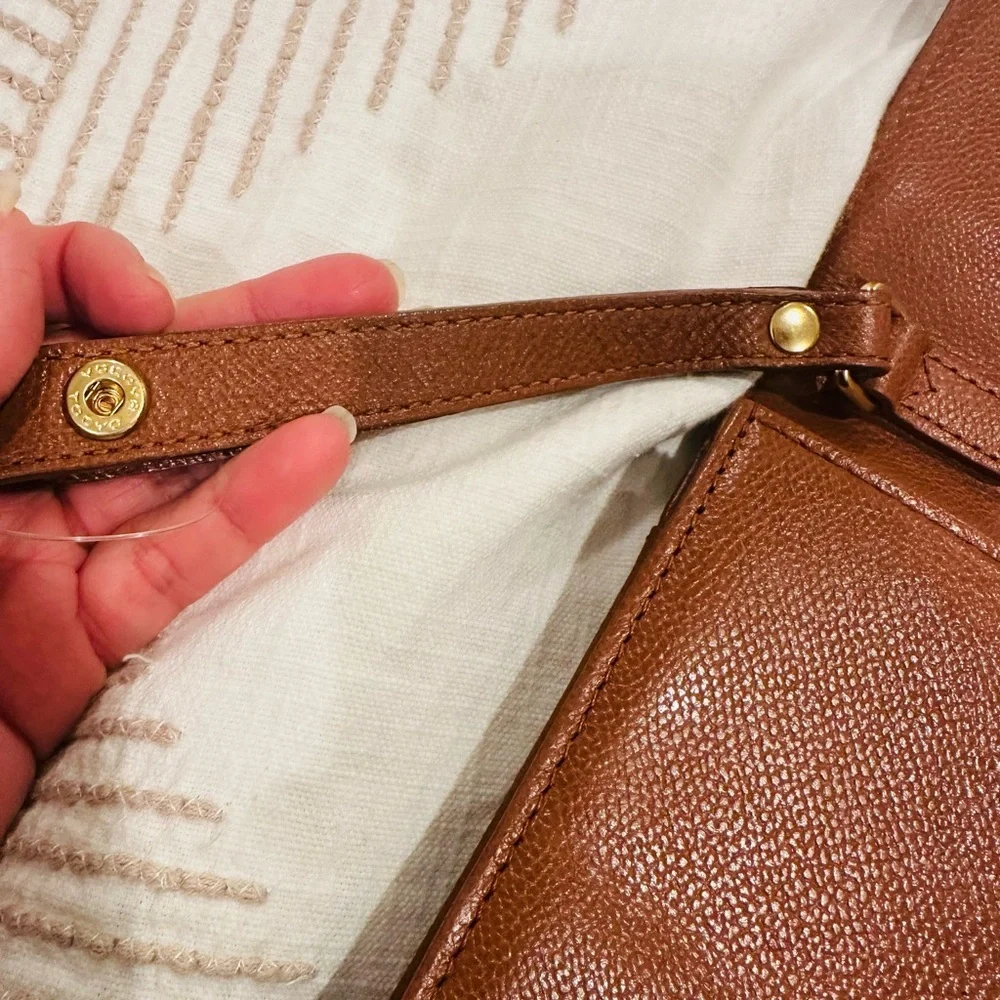YSL vintage Leather Clutch/wristlet with Gold Clasp - Picture 10 of 14